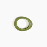 Dinosaur Designs Small Rock Bangle Bracelets in Olive Colour resin with Wide Fit