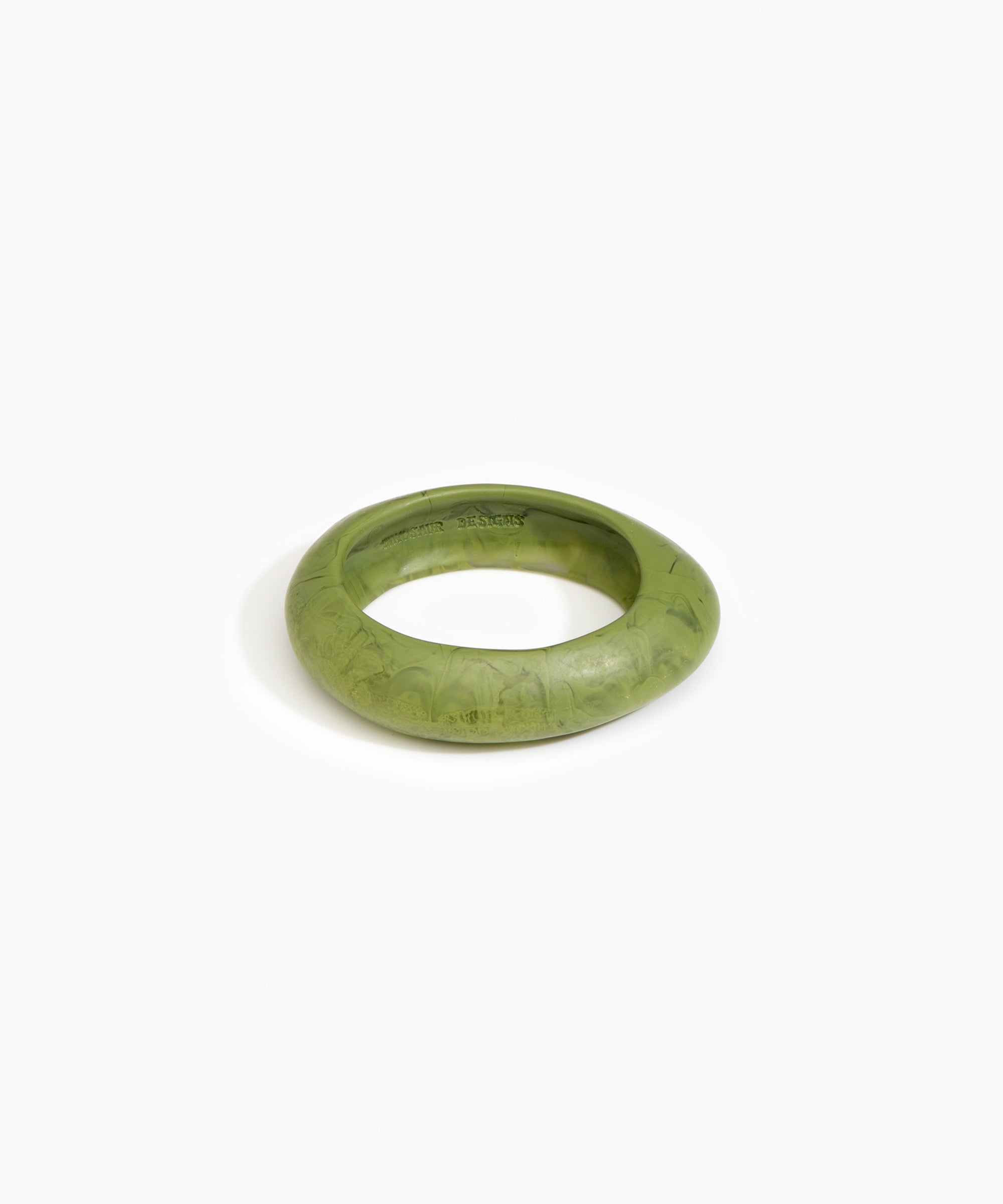 Dinosaur Designs SBRCKSML Small Rock Bangle OLIVE
