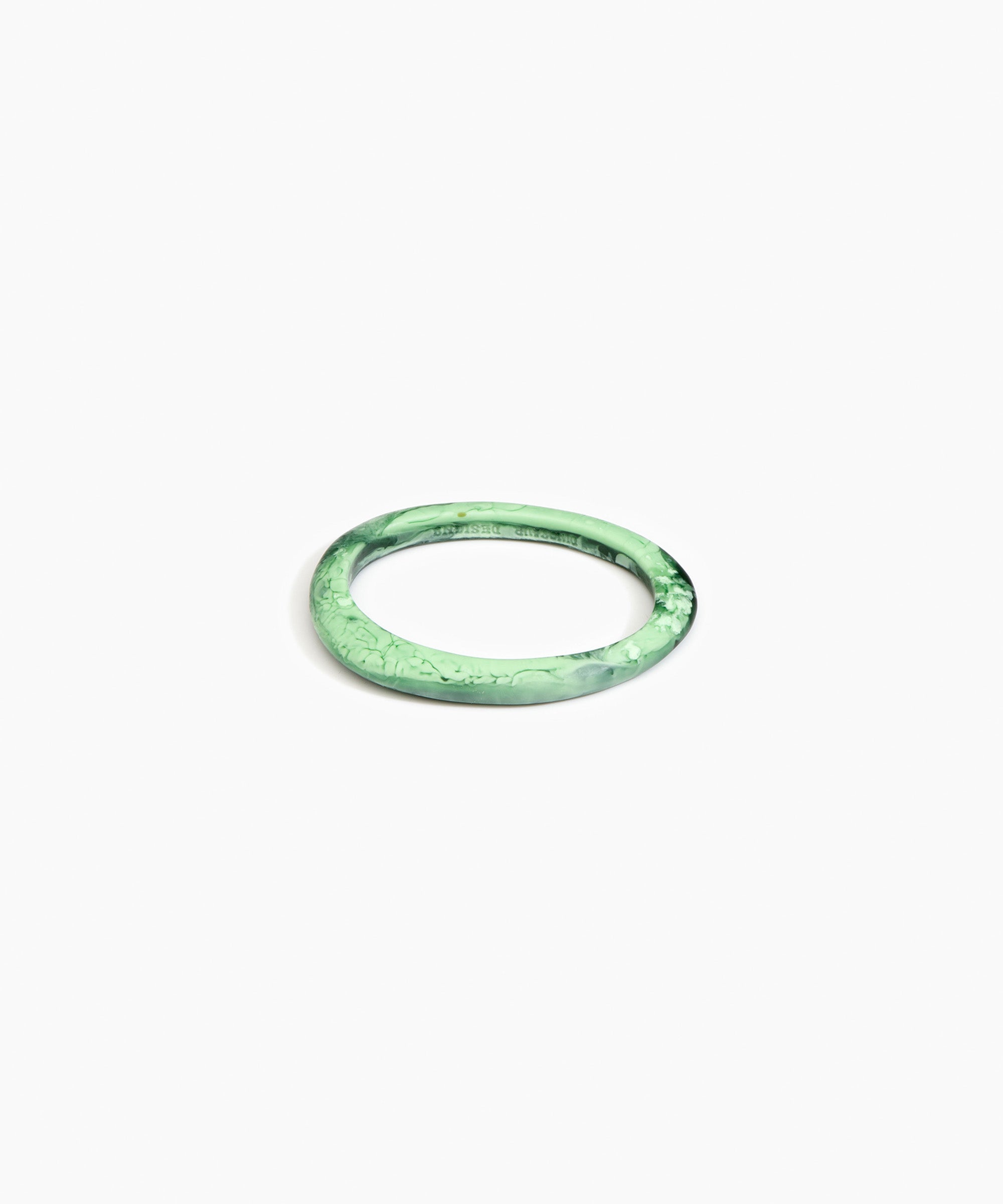 Dinosaur Designs SBRCKWBN Rock Wishbone Bangle MOSS..