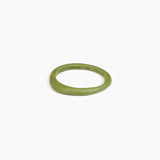 Dinosaur Designs SBRCKWBN Rock Wishbone Bangle OLIVE..
