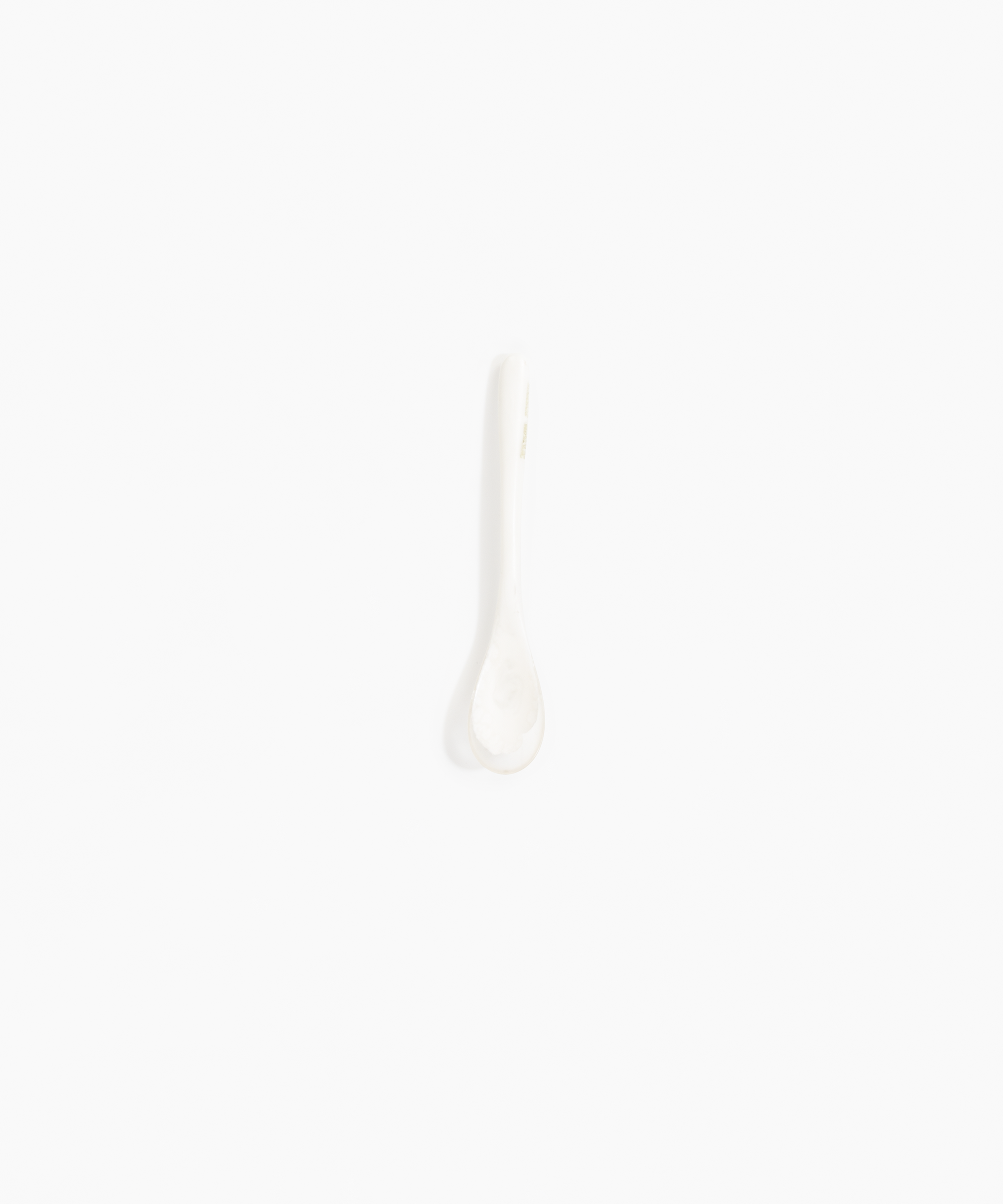 Dinosaur Designs Shell Spoon in Snow Swirl Colour resin