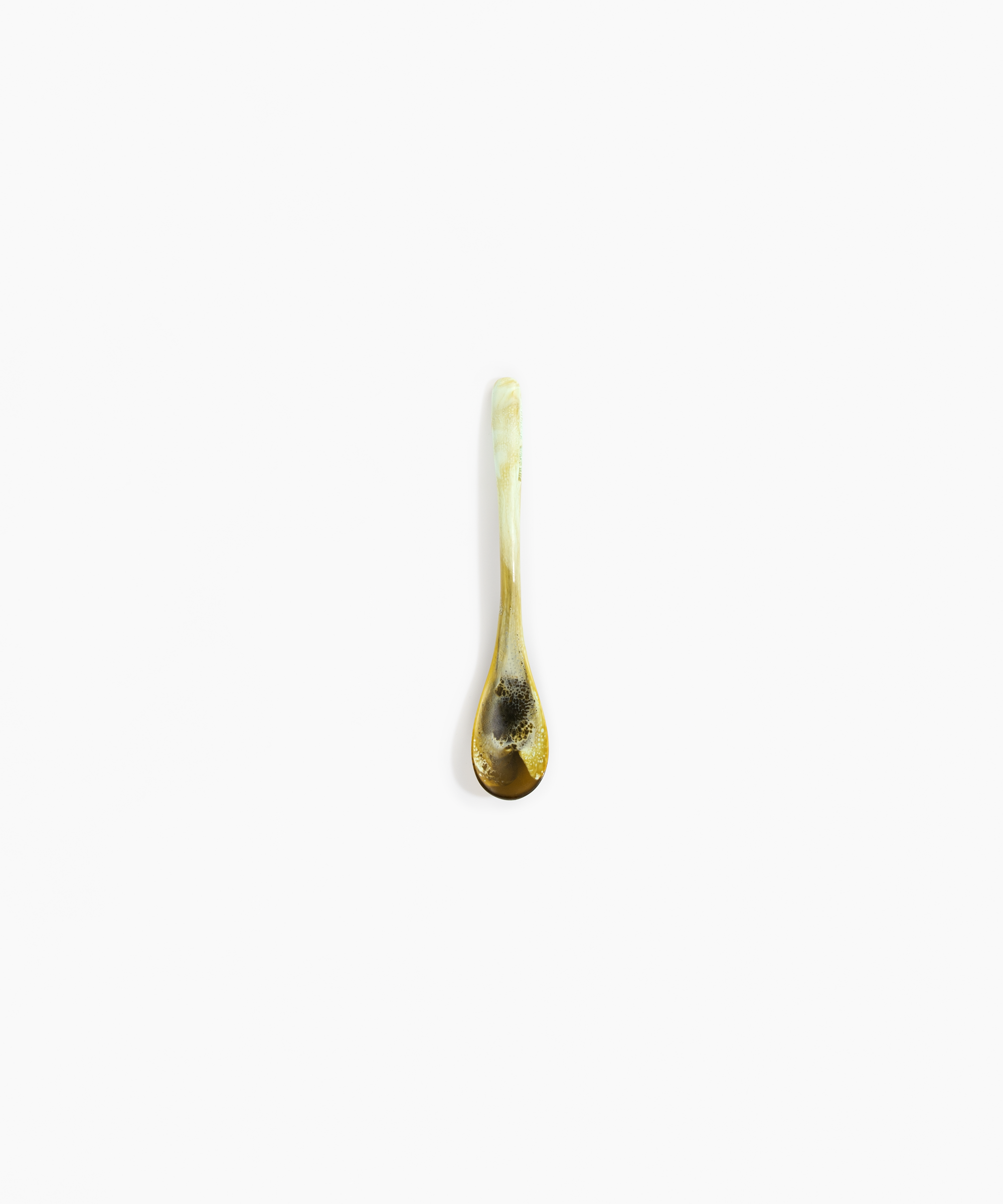 Dinosaur Designs Shell Spoon in Malachite Colour resin