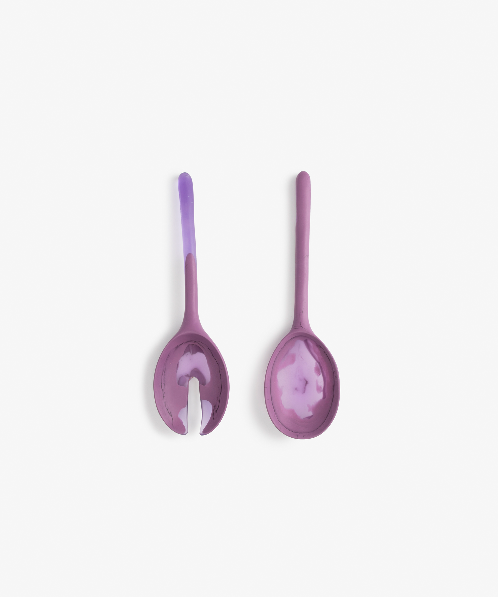 Dinosaur Designs Short Stone Servers Tableware in Grape Colour resin 