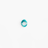 Dinosaur Designs Slate Ring in Lagoon Colour resin with Regular Fit.