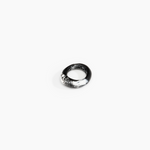 Dinosaur Designs Slate Ring in Black Marble Colour resin with Regular Fit.