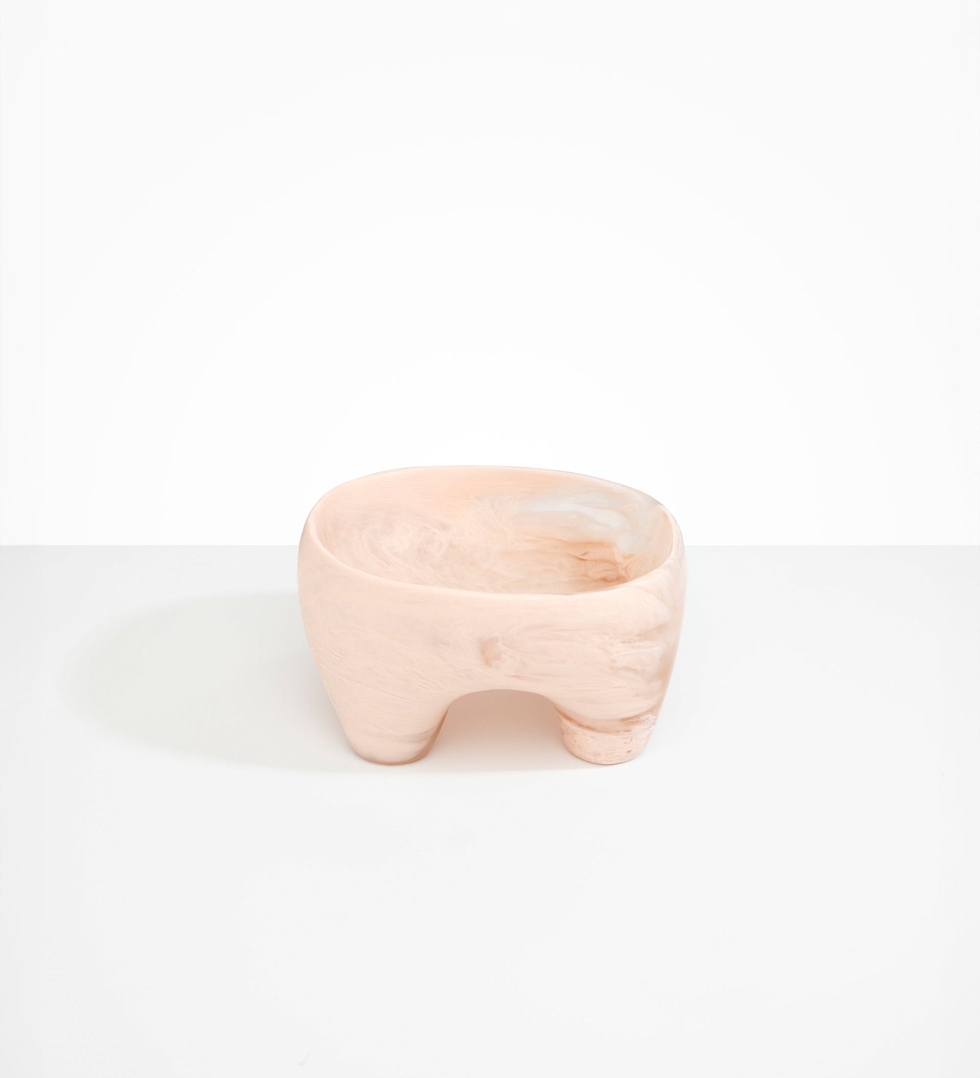 Dinosaur Designs Large Offering Bowl Bowls in Rose Swirl Colour resin 