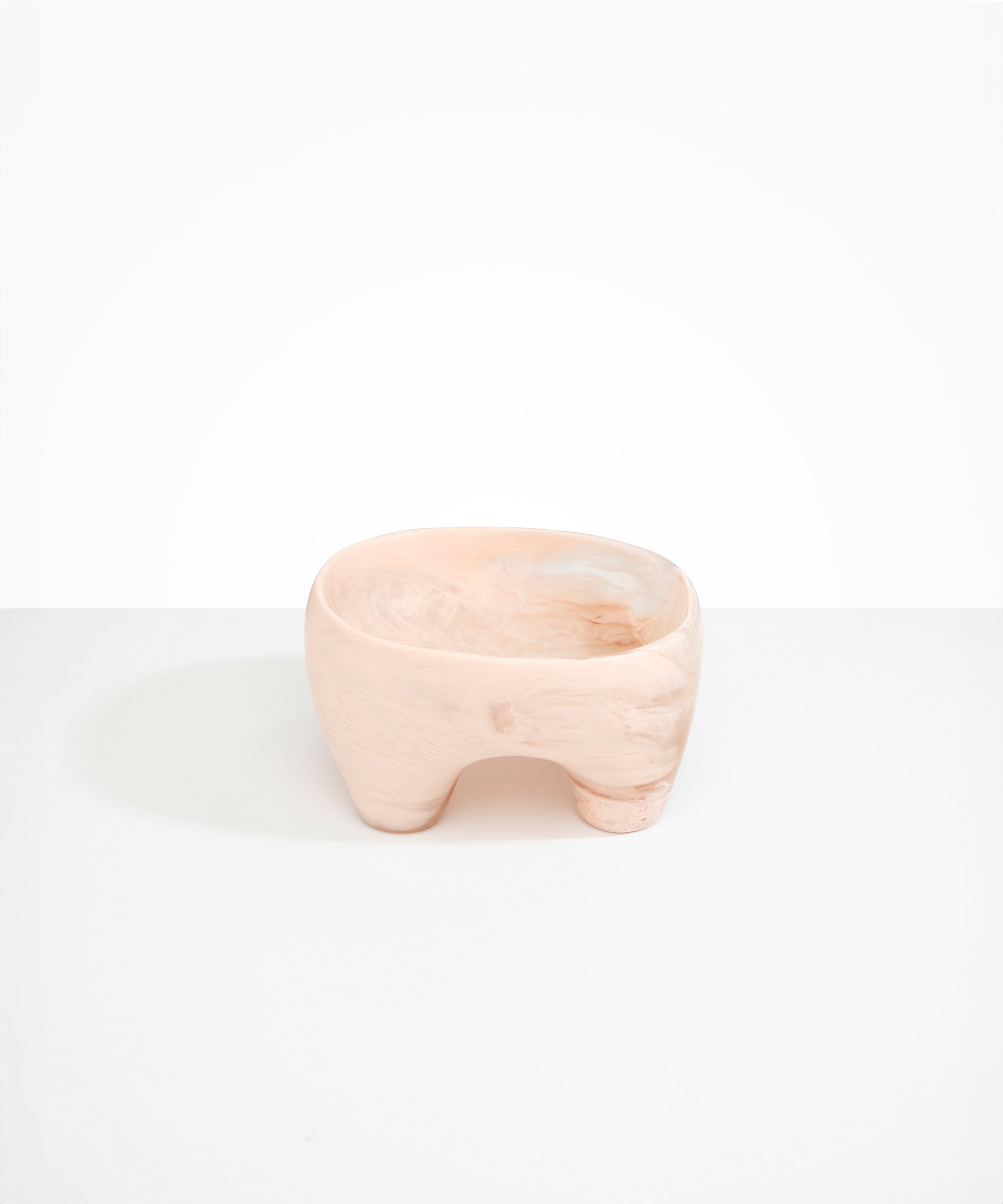 Dinosaur Designs Large Offering Bowl Bowls in Rose Swirl Colour resin 