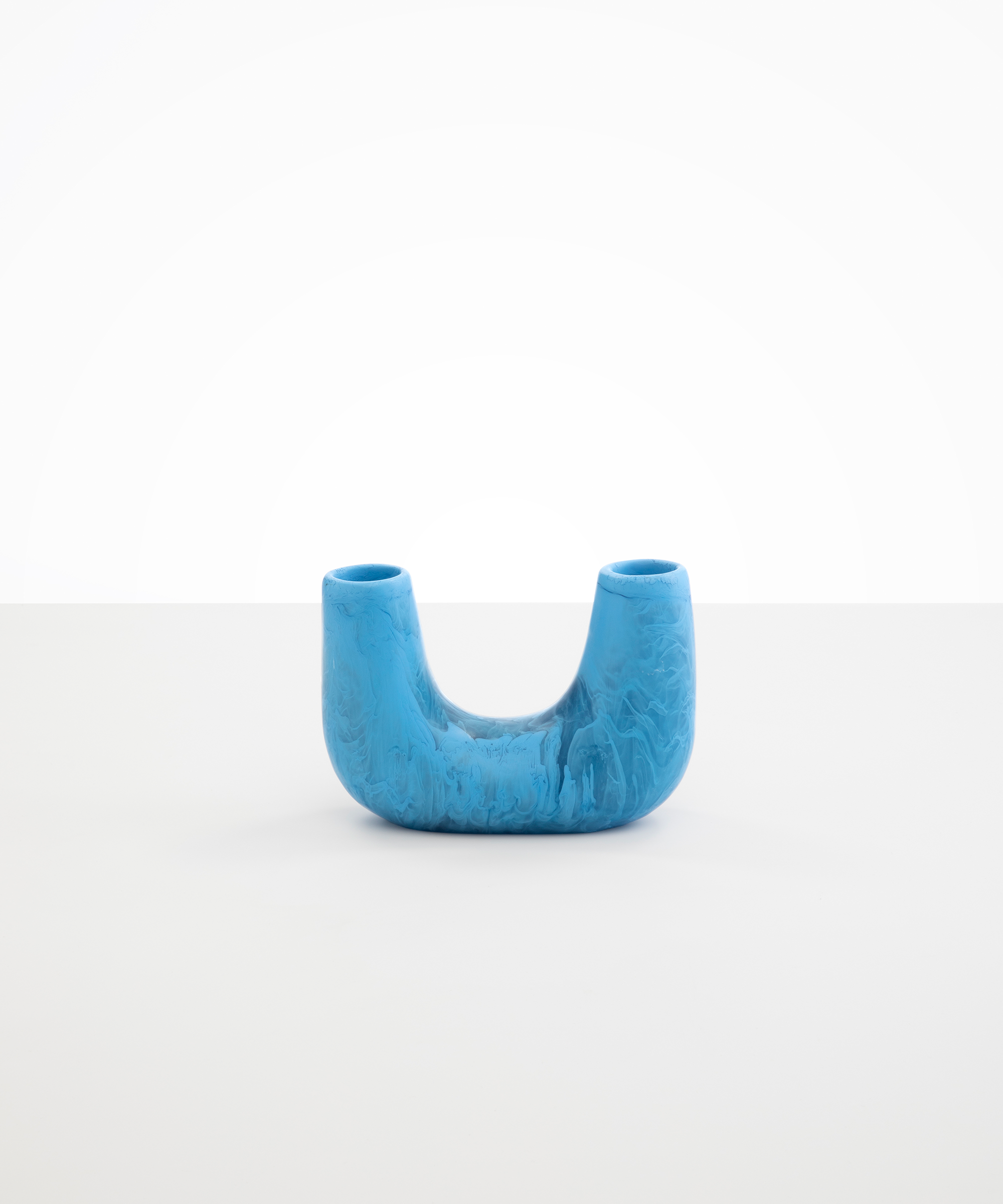 Dinosaur Designs Small Branch Vase in Sky Colour resin