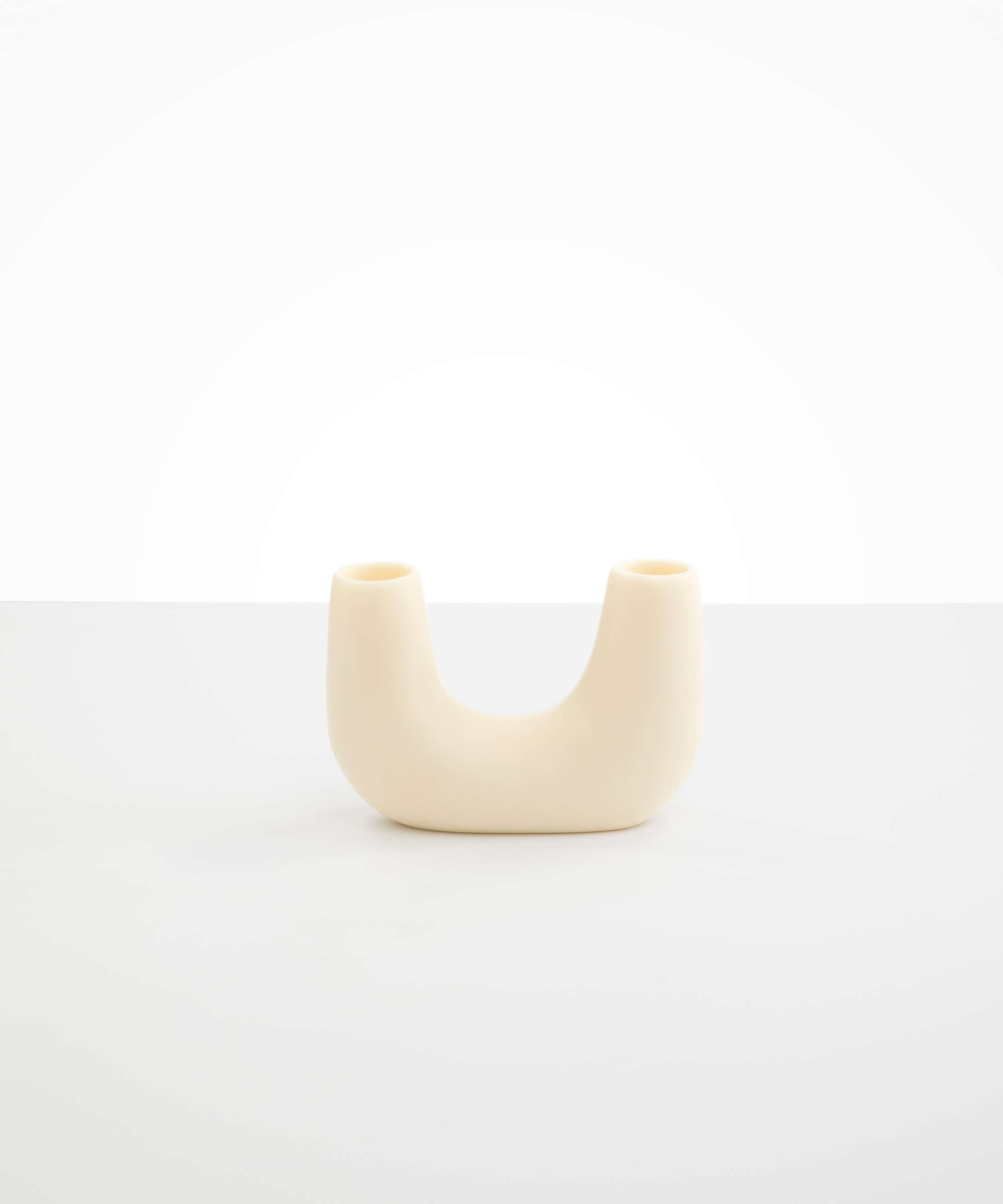 Dinosaur Designs Small Branch Vase in Cream Colour resin