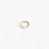 Dinosaur Designs Small Horn Ring in Rose Swirl Colour resin with Nano-Coated Brass Material
