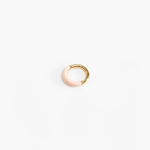 Dinosaur Designs Small Horn Ring in Rose Swirl Colour resin with Nano-Coated Brass Material.