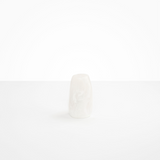 Dinosaur Designs Small Pebble Vase in Snow Swirl Colour resin..