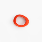 Dinosaur Designs Small Rock Bangle Bracelets in Coral Pop Colour resin with Wide Fit