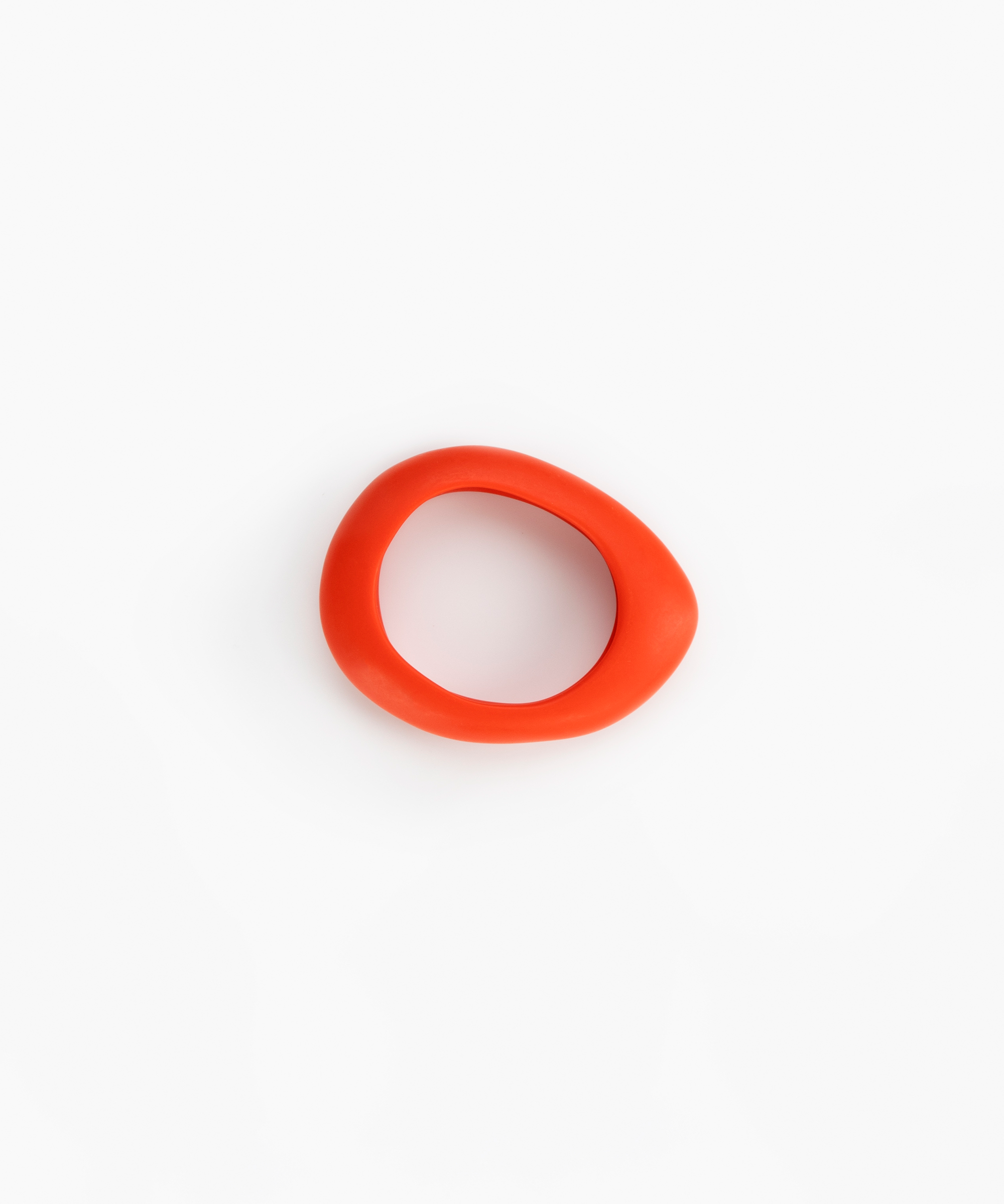 Dinosaur Designs Small Rock Bangle Bracelets in Coral Pop Colour resin with Wide Fit