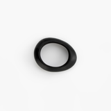 Dinosaur Designs Small Rock Bangle in Black Colour resin with Wide Fit