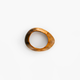 Dinosaur Designs Small Rock Bangle in Dark Horn Colour resin with Wide Fit..