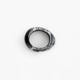 Dinosaur Designs Small Rock Bangle in Black Marble Colour resin with Wide Fit