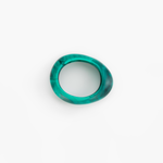 Dinosaur Designs Small Rock Bangle in Mineral Swirl Colour resin with Wide Fit