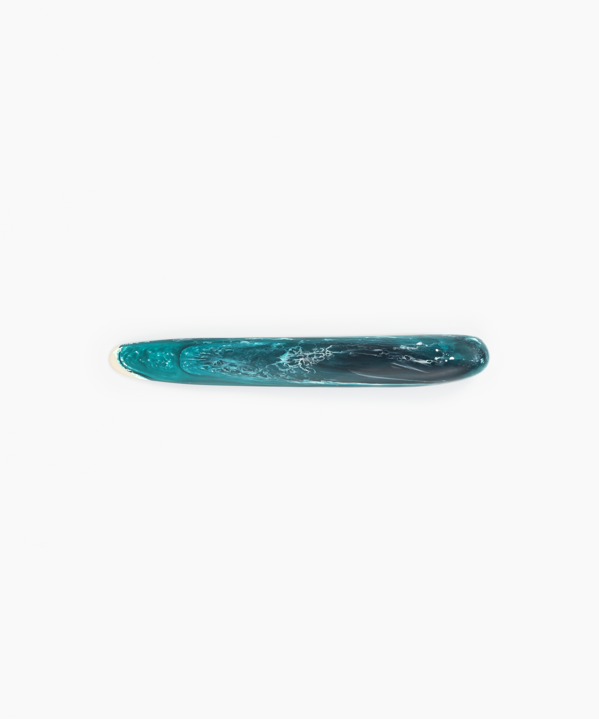 Dinosaur Designs Stone Cheese Knife Serveware in Lagoon Colour resin 