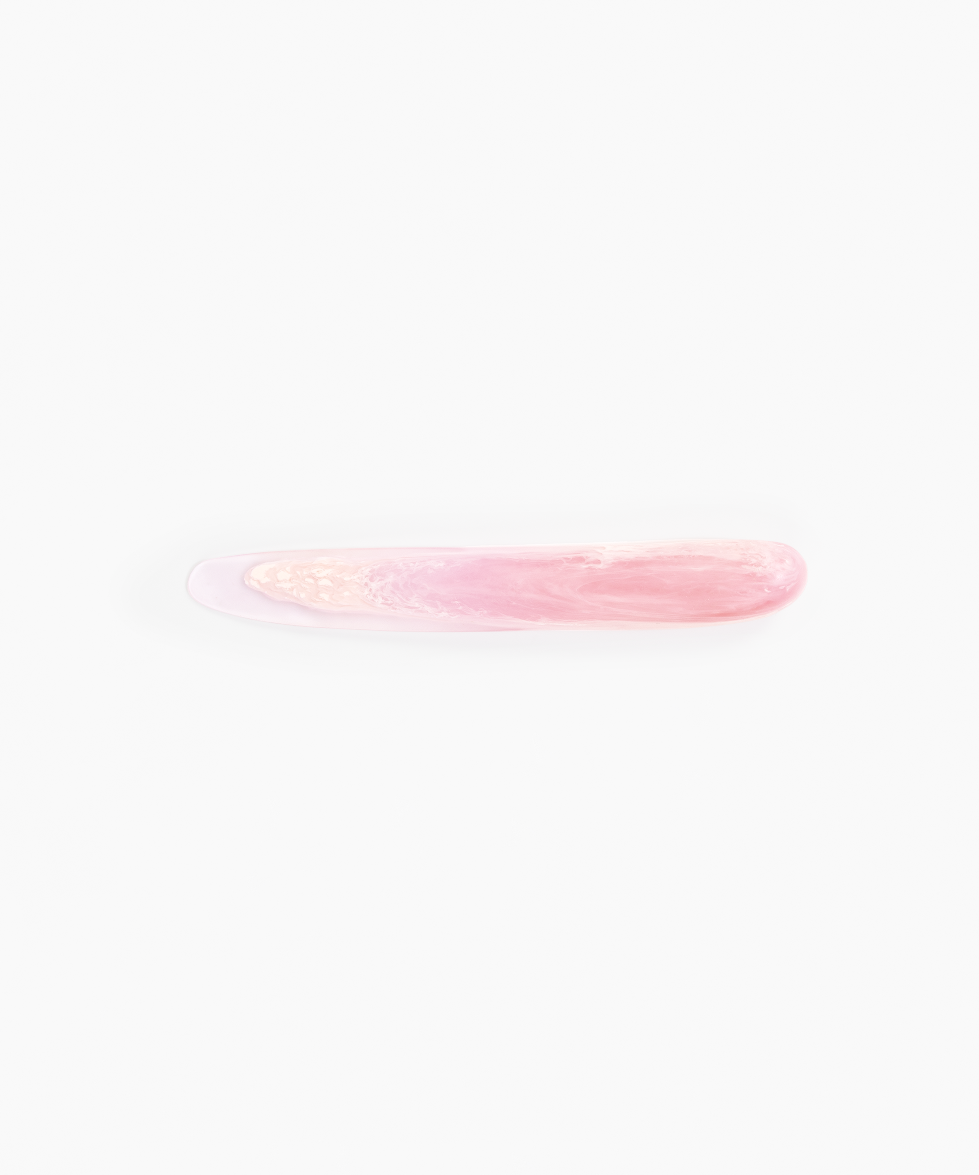 Dinosaur Designs Stone Cheese Knife in Shell Pink Colour resin.