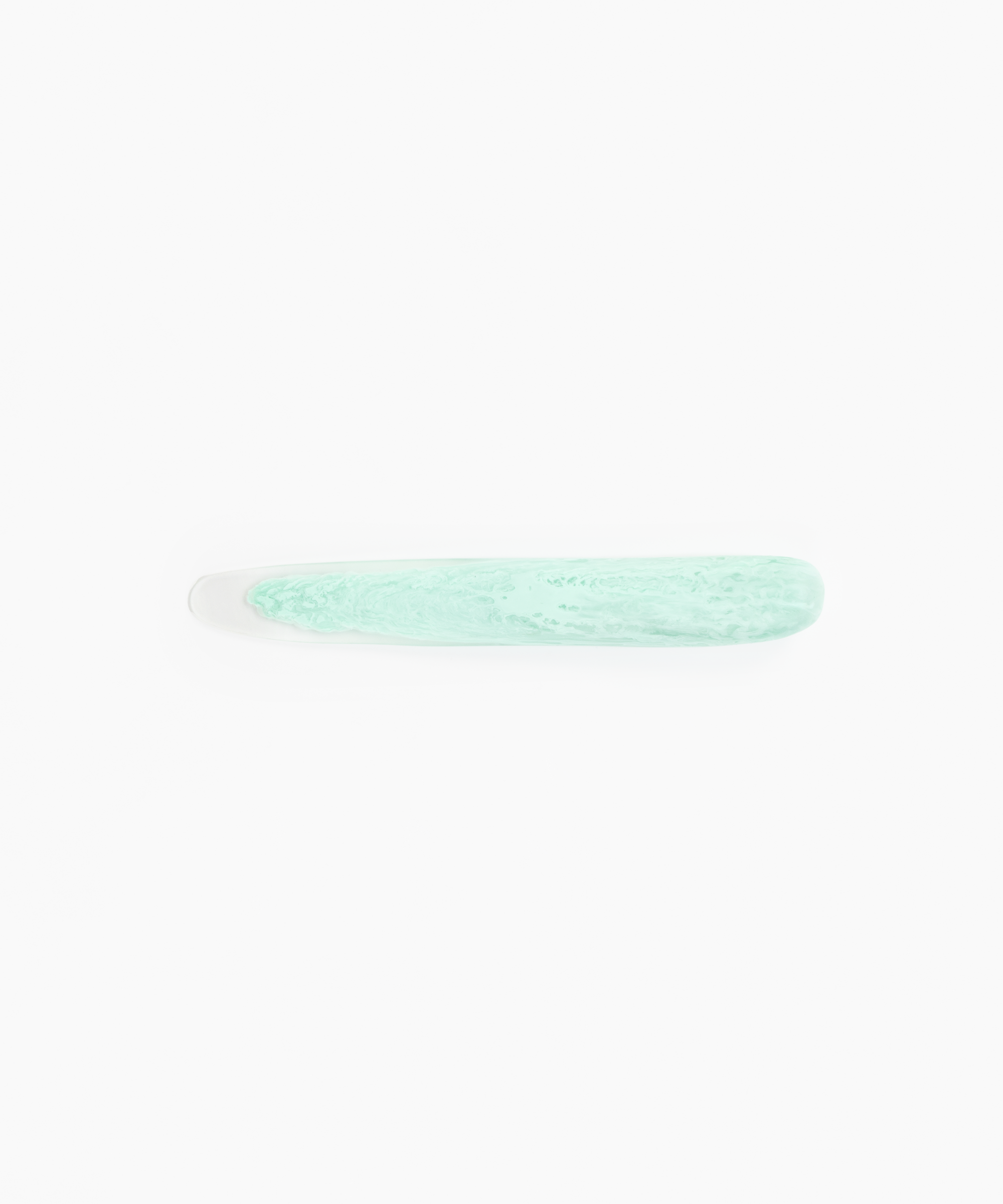 Dinosaur Designs Stone Cheese Knife in Mint Colour resin.