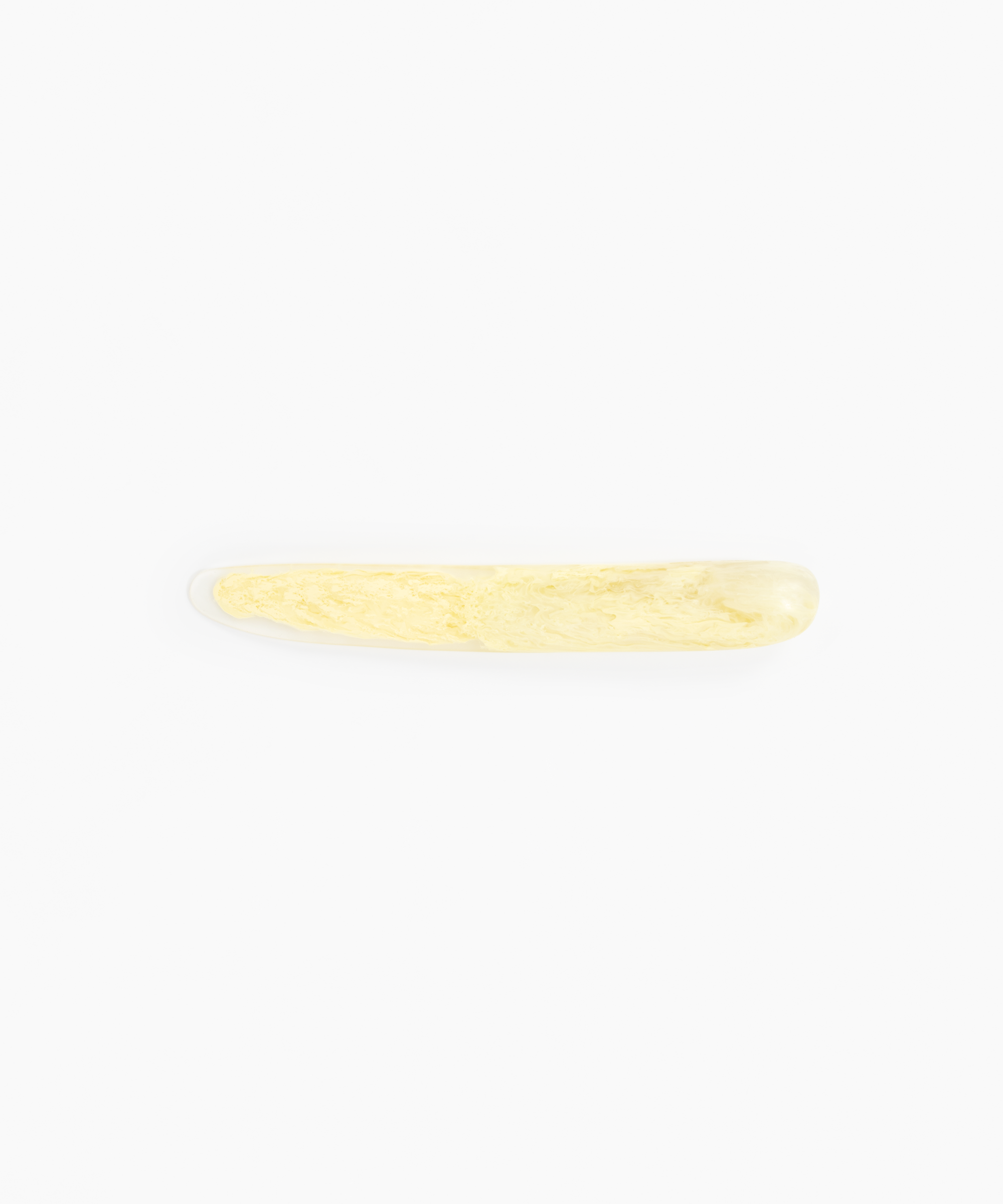 Dinosaur Designs Stone Cheese Knife in Lemon Colour resin.