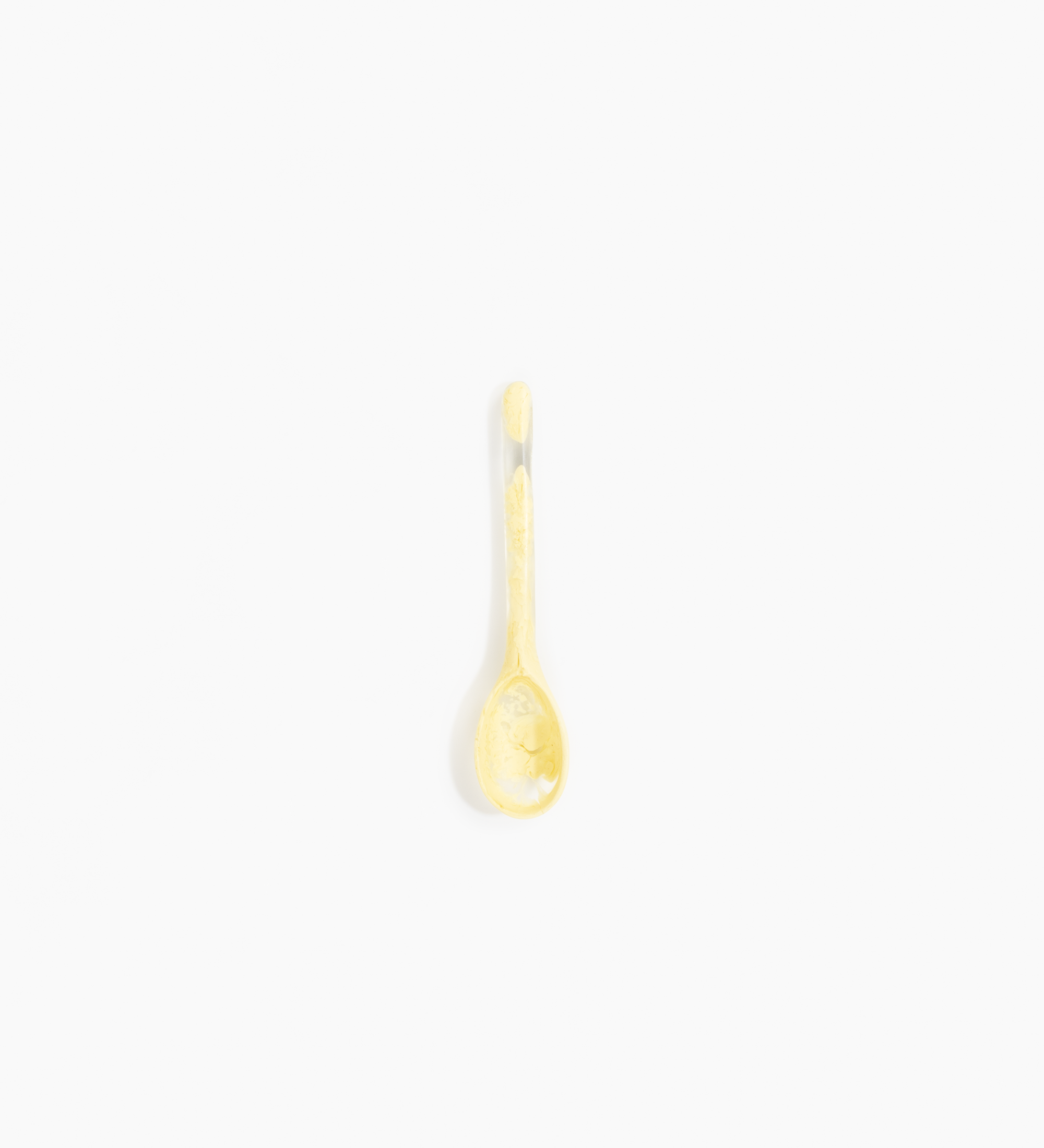 Dinosaur Designs Stone Spoon Tableware in Lemon Colour resin