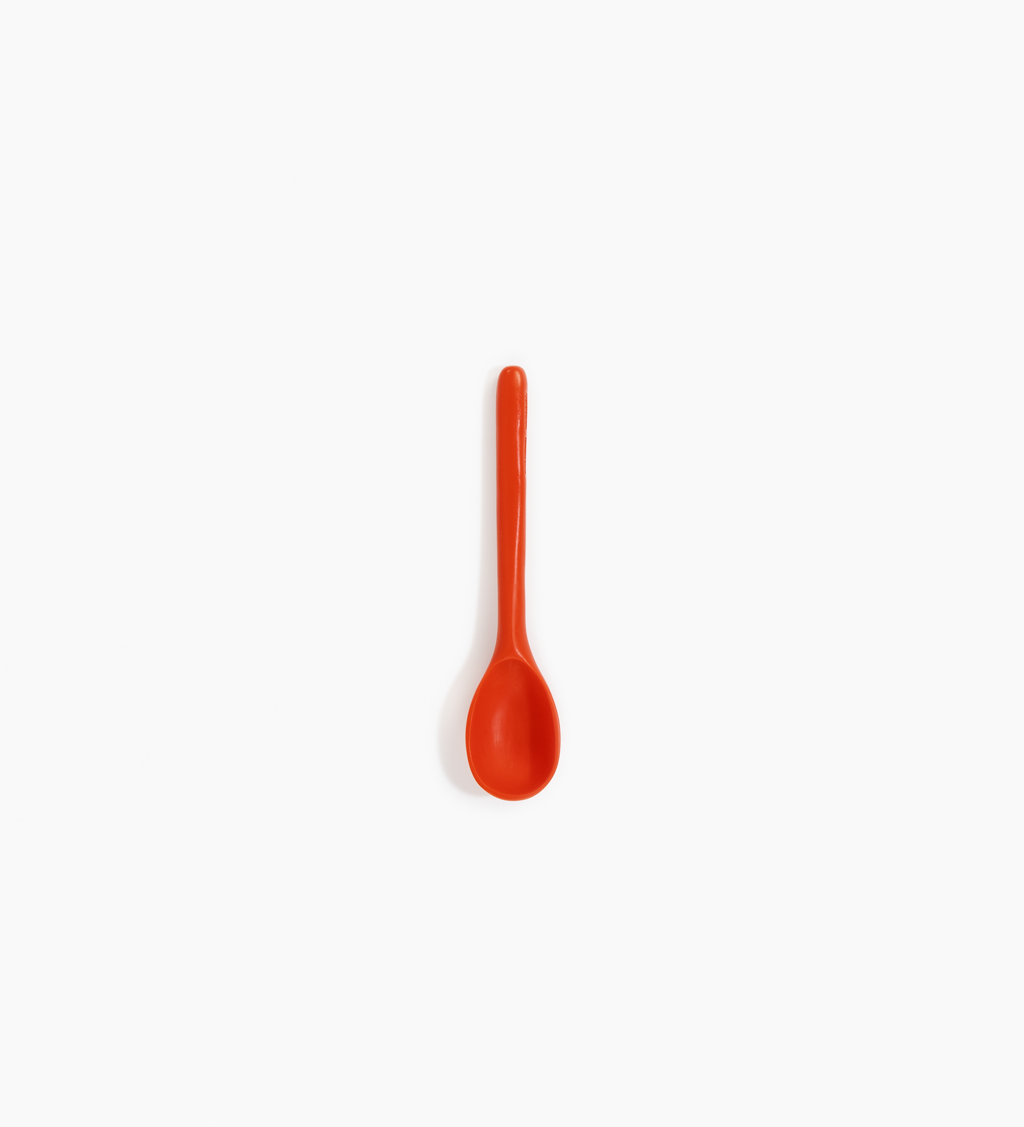 Dinosaur Designs Stone Spoon Tableware in Coral Pop Colour resin