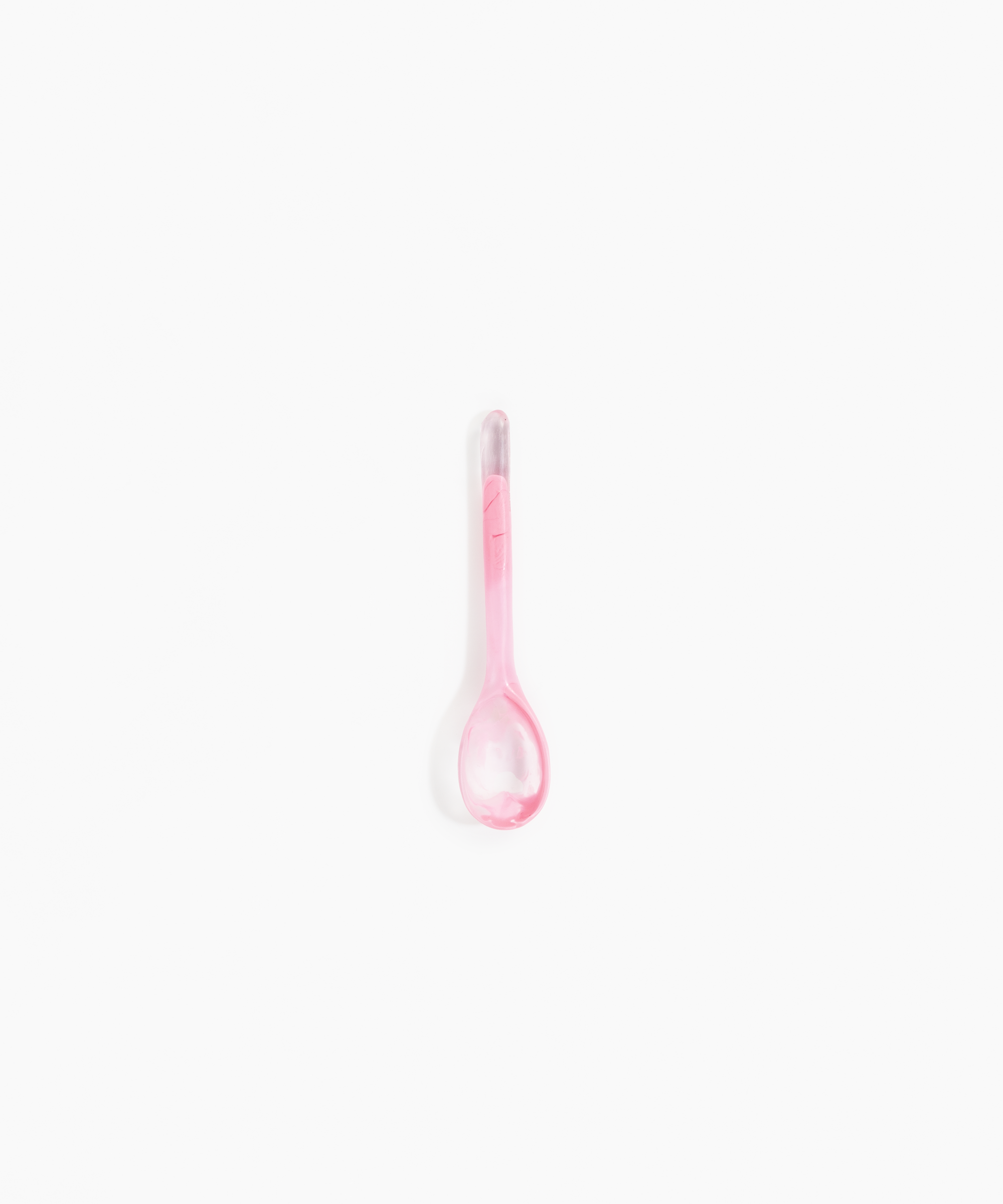 Dinosaur Designs Stone Spoon Tableware in Parakeet Colour resin..