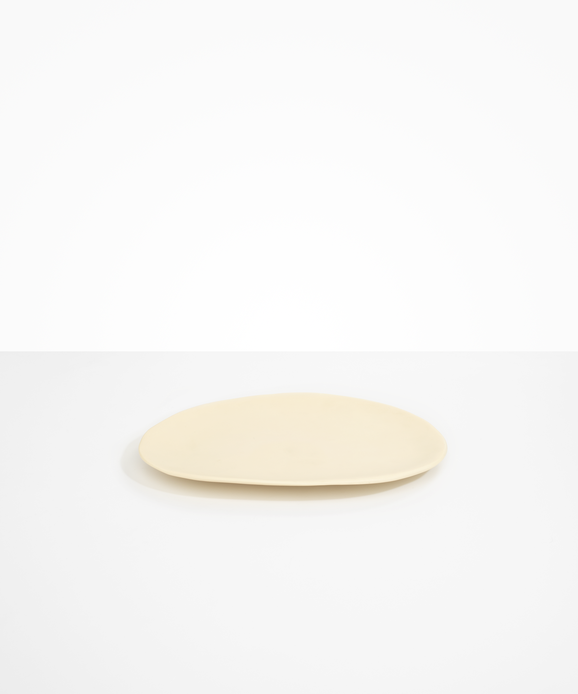Dinosaur Designs Large Temple Platter in Cream Colour resin.