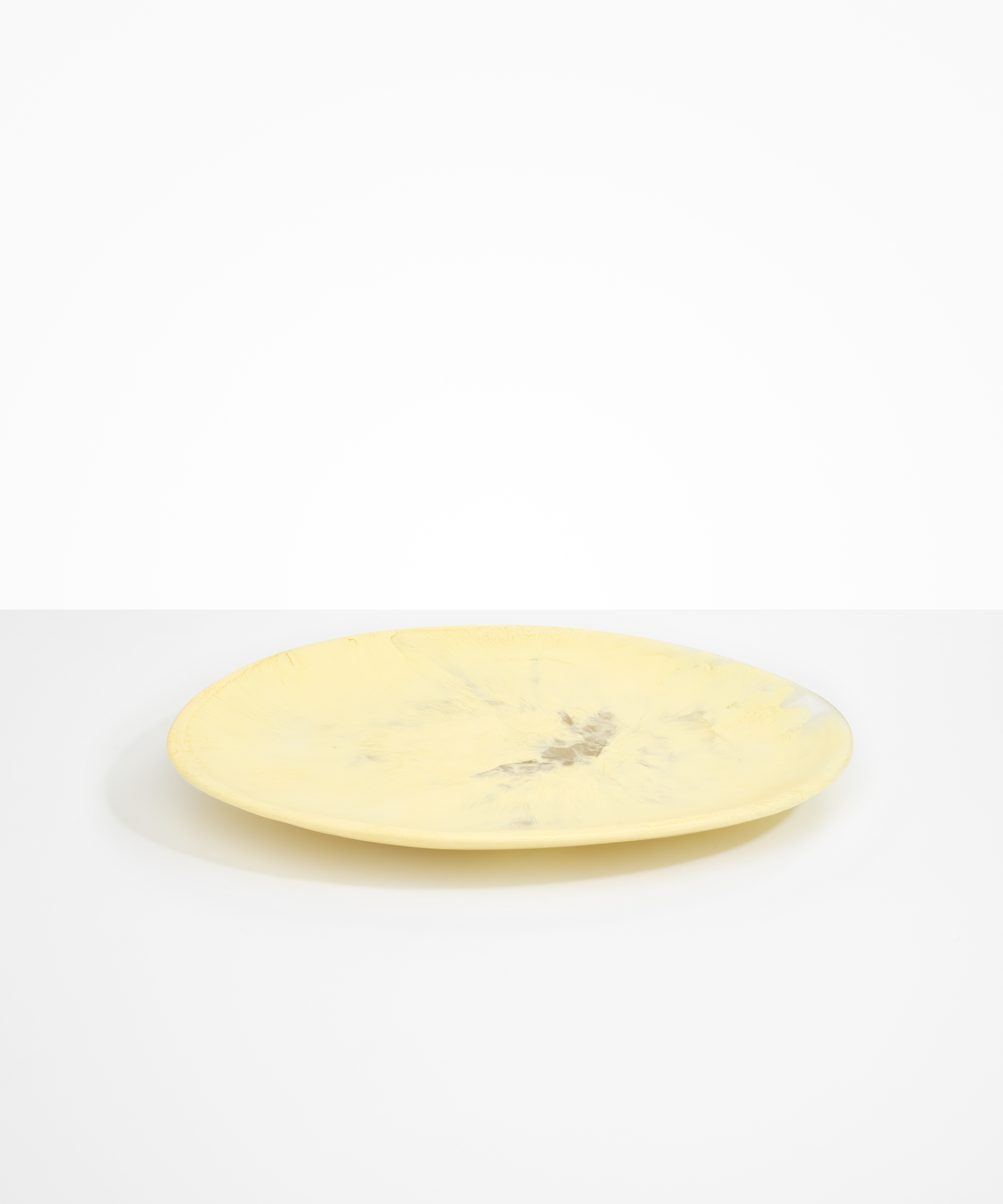 Dinosaur Designs Long Temple Platter in Lemon Colour resin