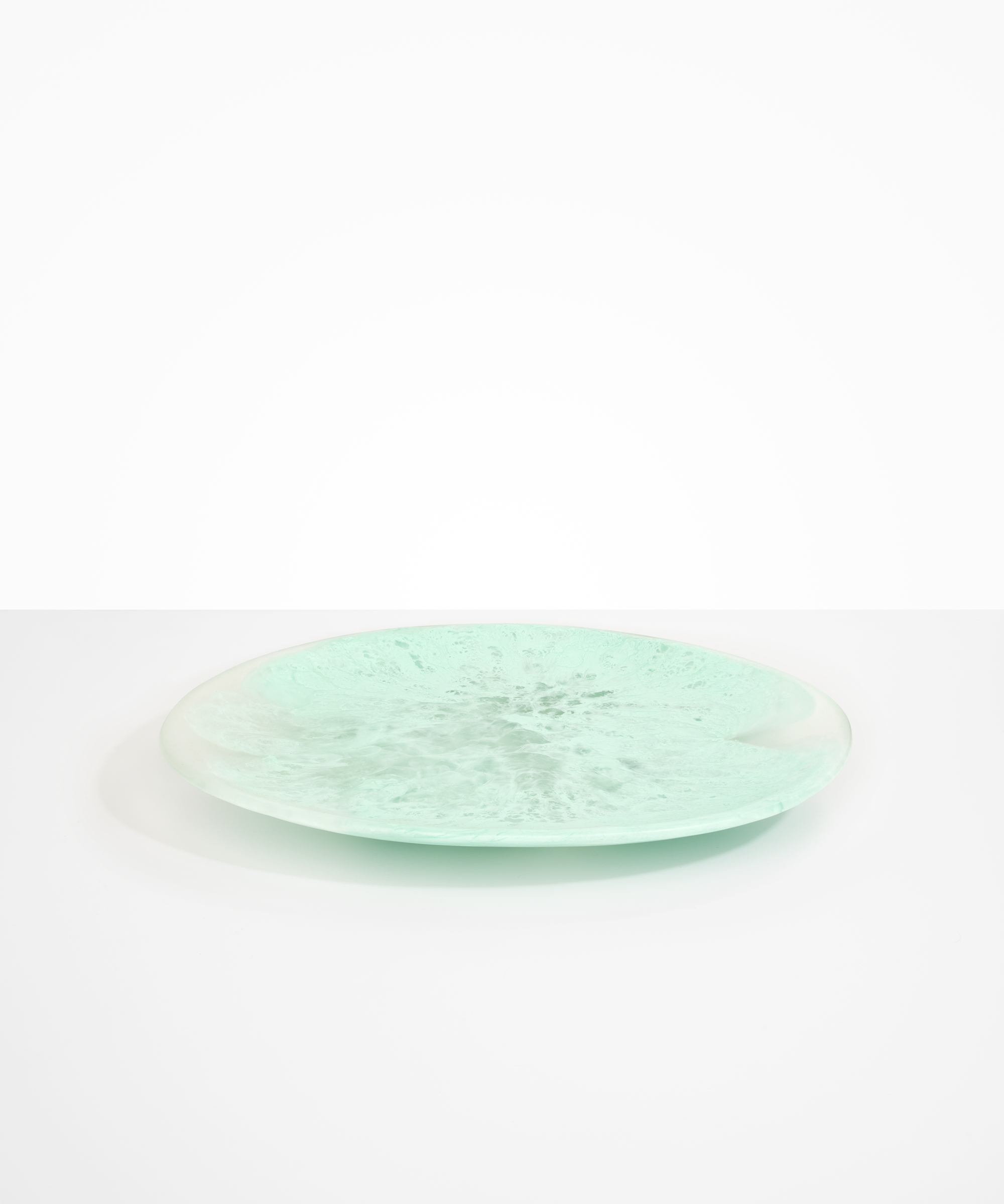 Dinosaur Designs Long Temple Platter in Mint Colour resin