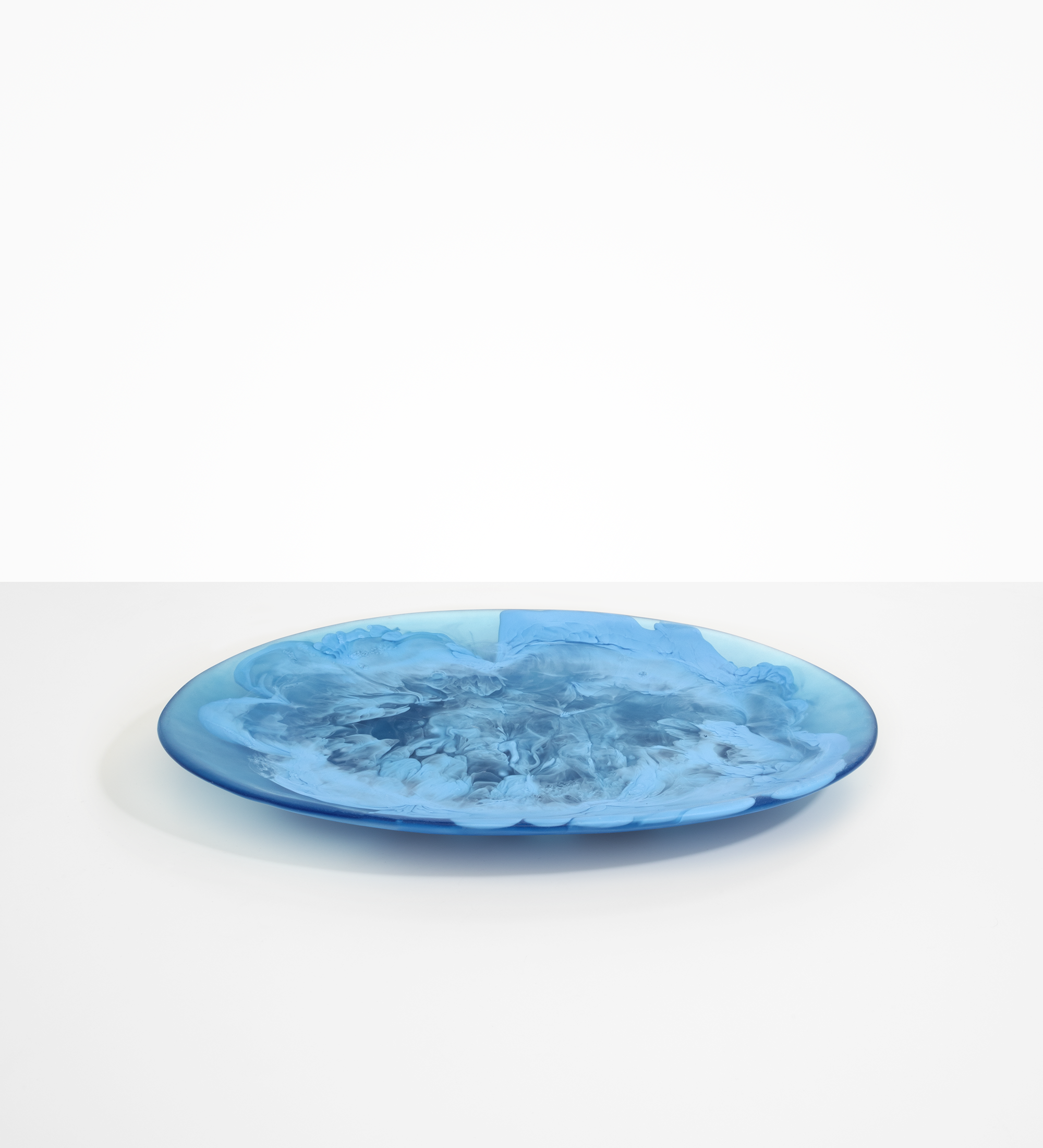 Dinosaur Designs Long Temple Platter Serving Platters in Sky Colour resin