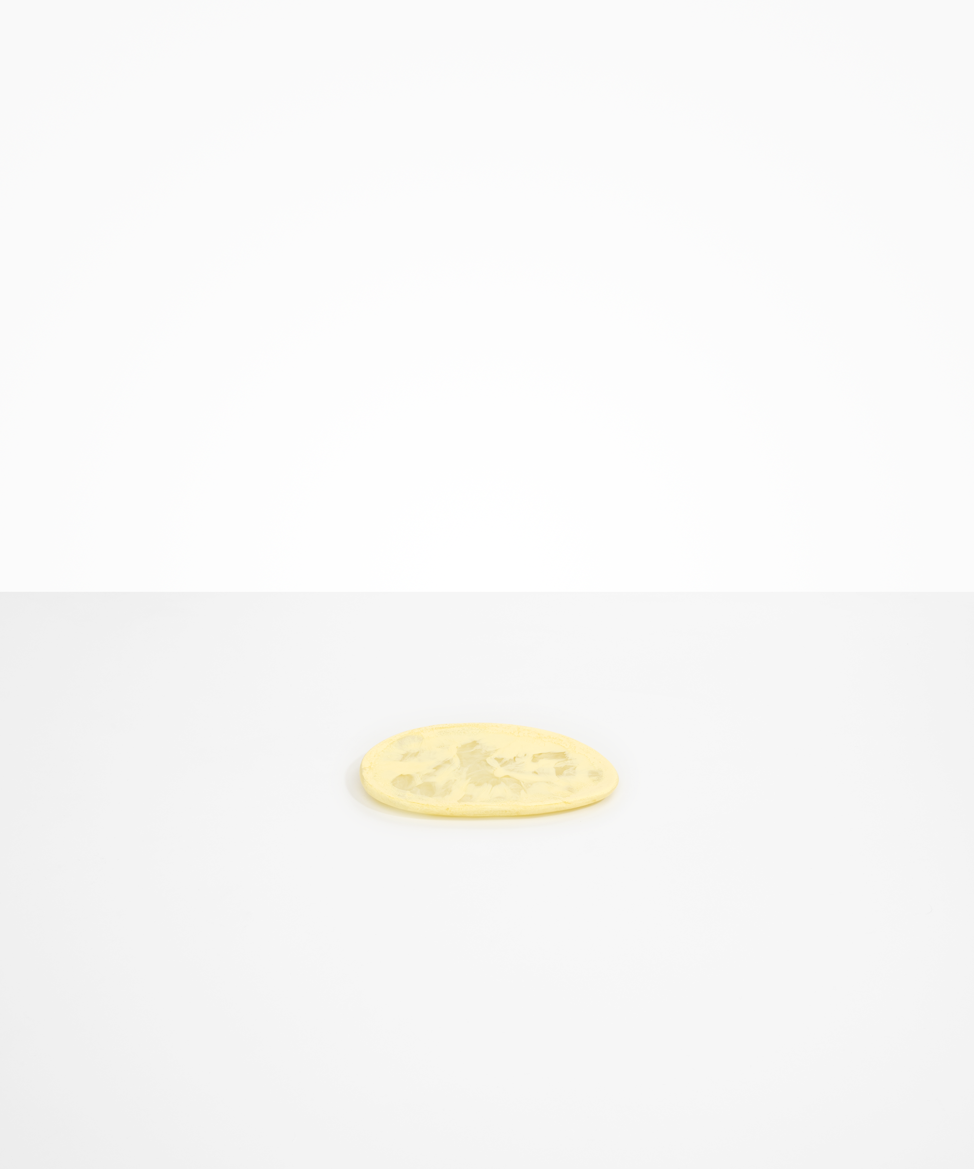 Dinosaur Designs Temple Side Plate in Lemon Colour resin..