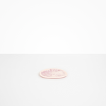 Dinosaur Designs Temple Side Plate in Shell Pink Colour resin.