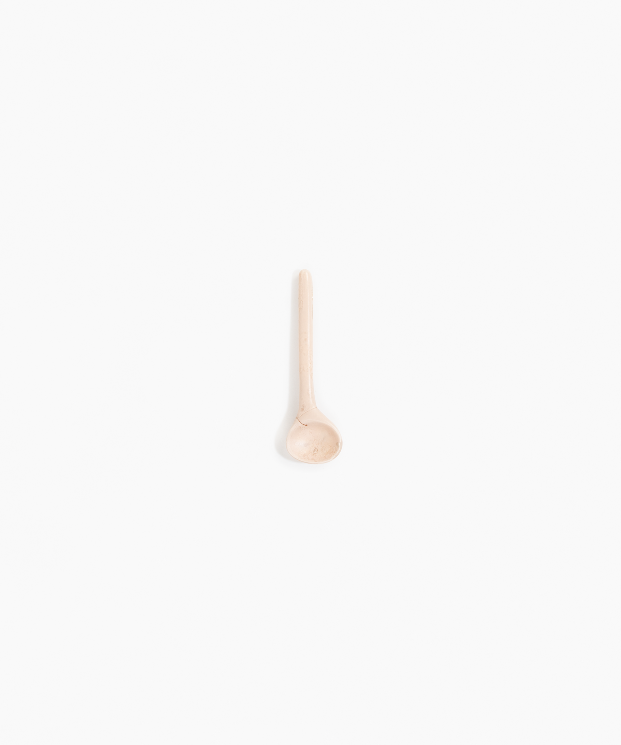 Dinosaur Designs Temple Spoon in Rose Swirl Colour resin.