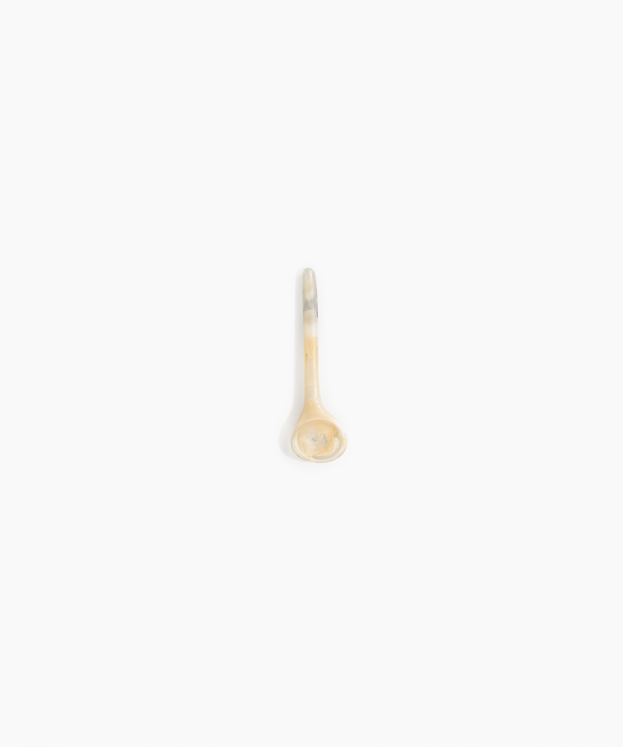 Dinosaur Designs Temple Spoon in Sandy Pearl Colour resin.