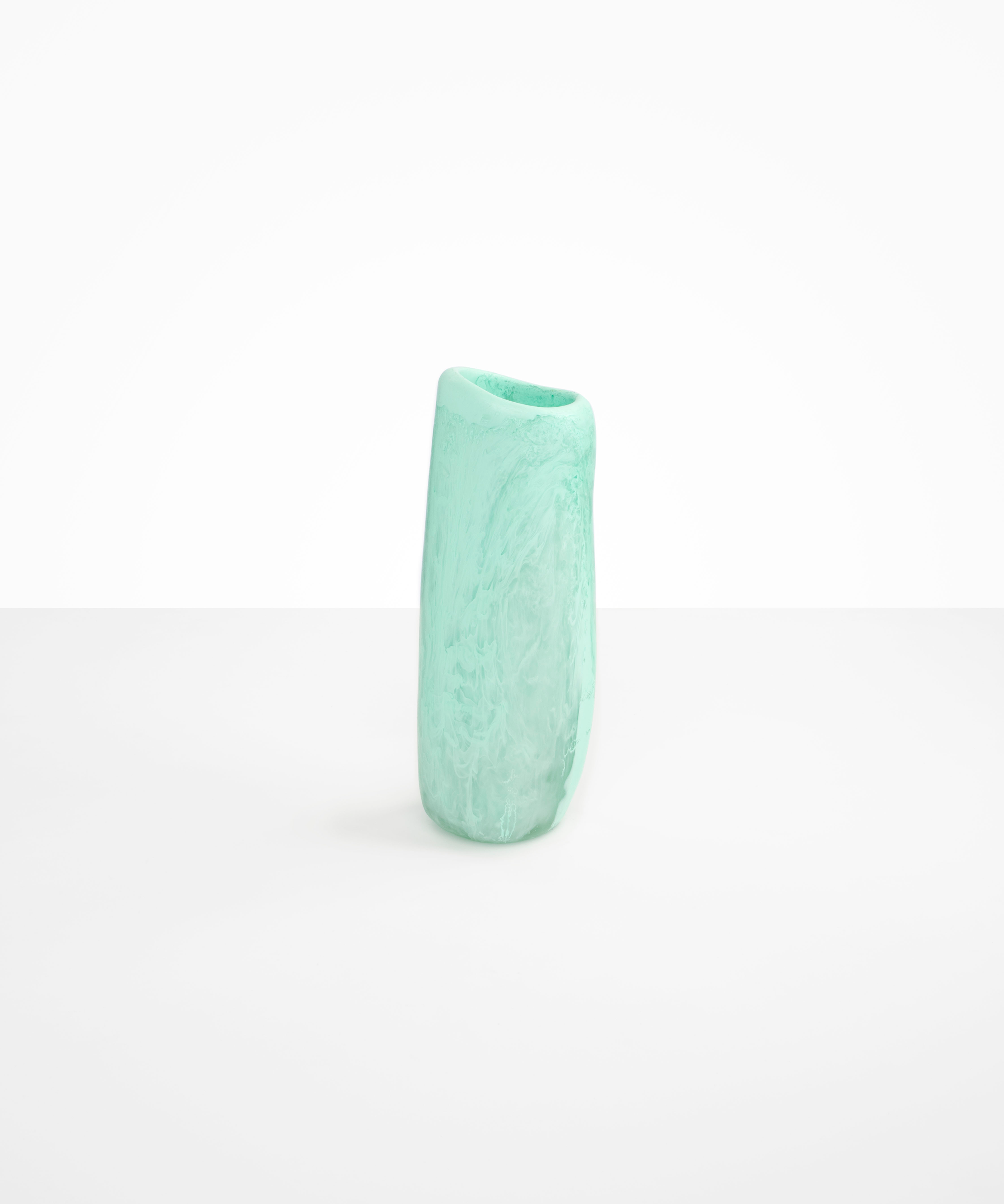 Dinosaur Designs Temple Vase in Mint Colour resin