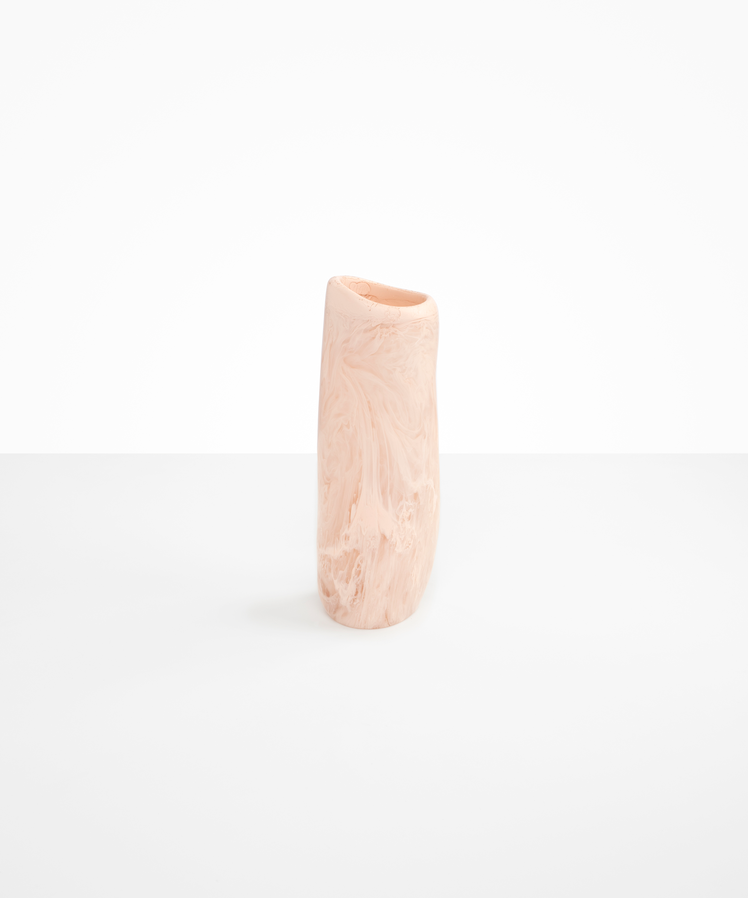 Dinosaur Designs Temple Vase in Rose Swirl Colour resin