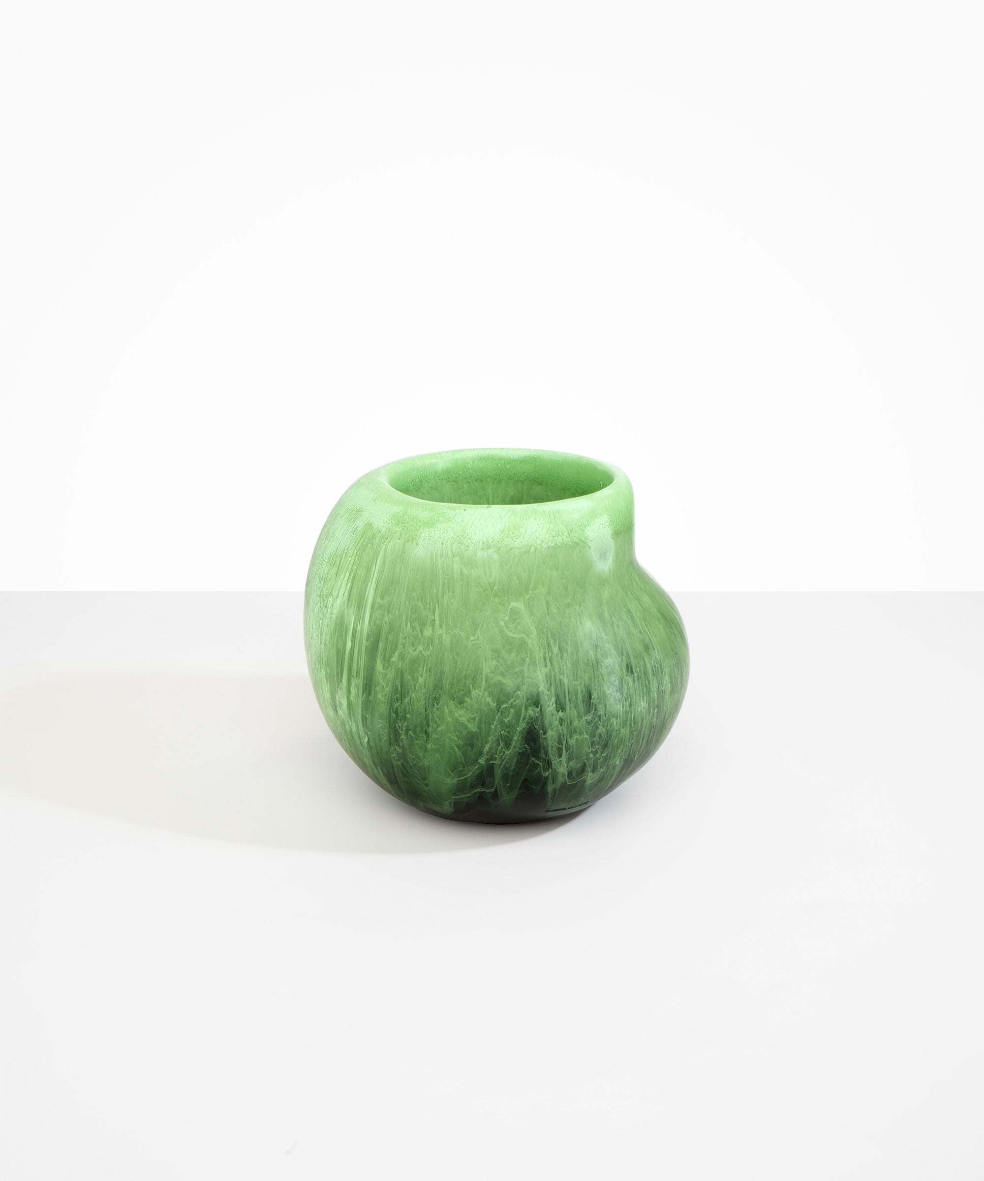 Dinosaur Designs Large Moss Vase in Moss Colour resin..
