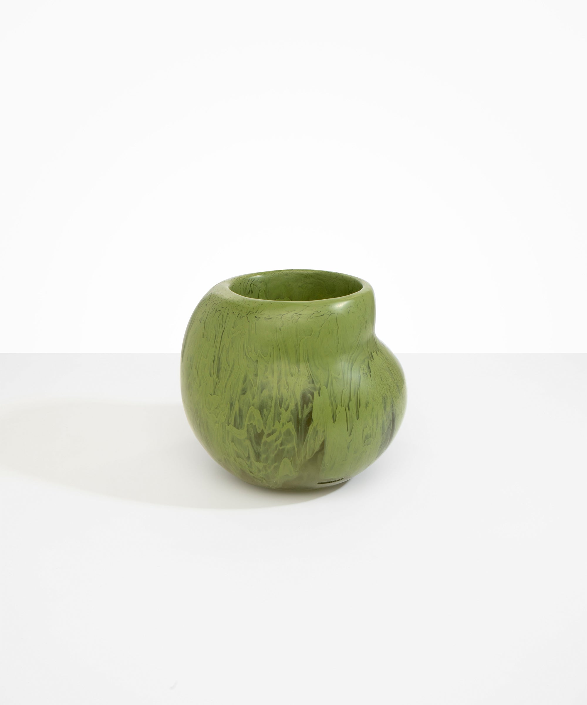 Dinosaur Designs Large Moss Vase in Olive Colour resin..