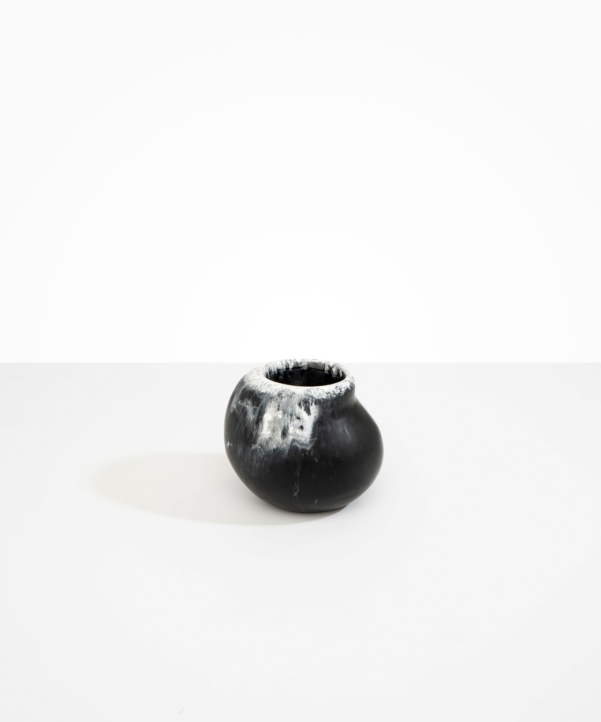 Dinosaur Designs Medium Moss Vase Black Marble...