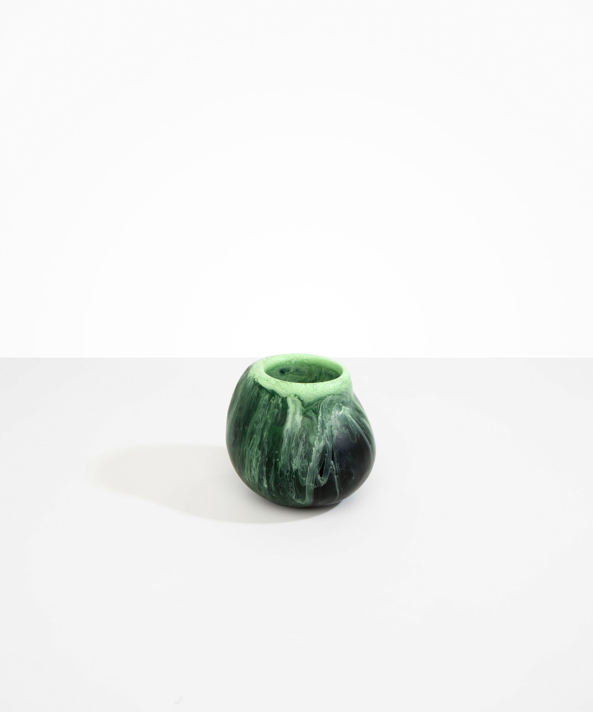 Dinosaur Designs Medium Moss Vase in Moss Colour resin..