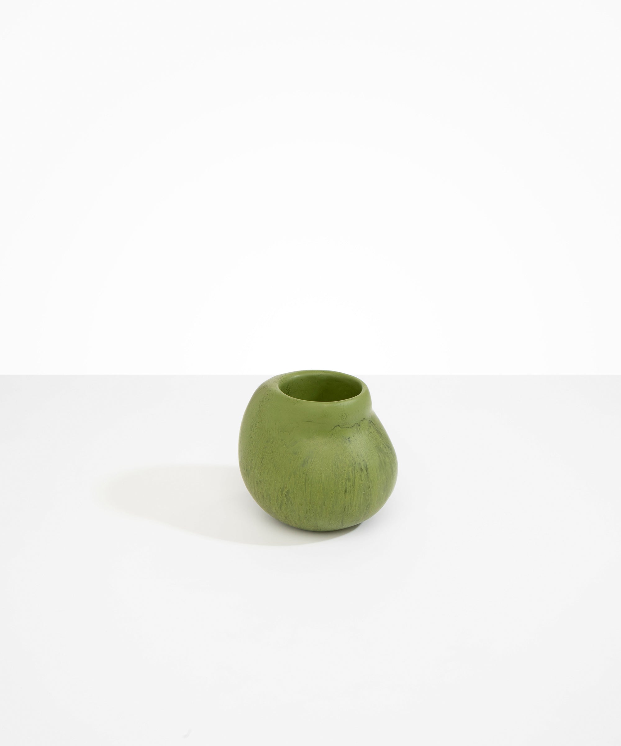 Dinosaur Designs Medium Moss Vase in Olive Colour resin..