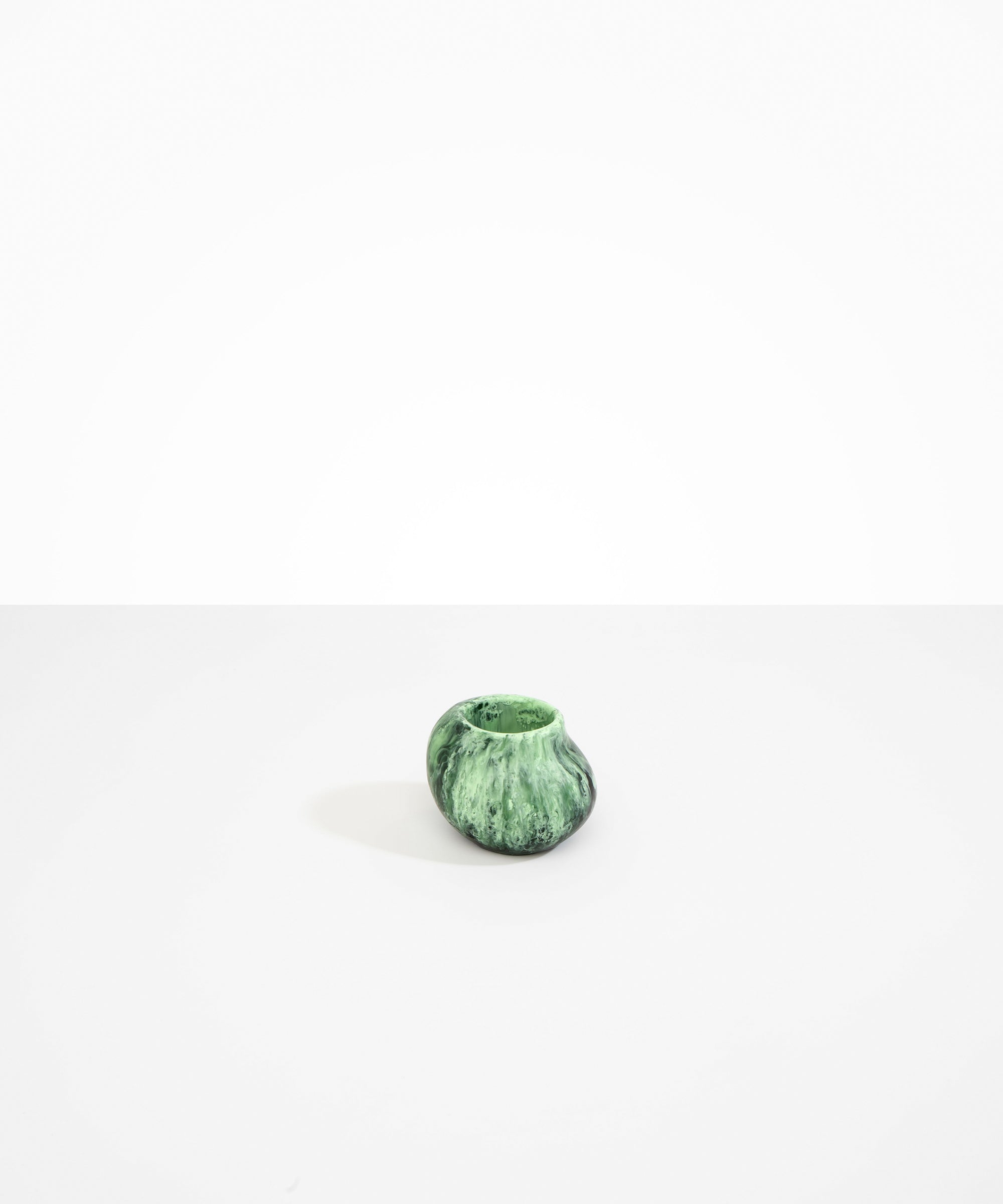 Dinosaur Designs Small Moss Vase in Moss Colour resin