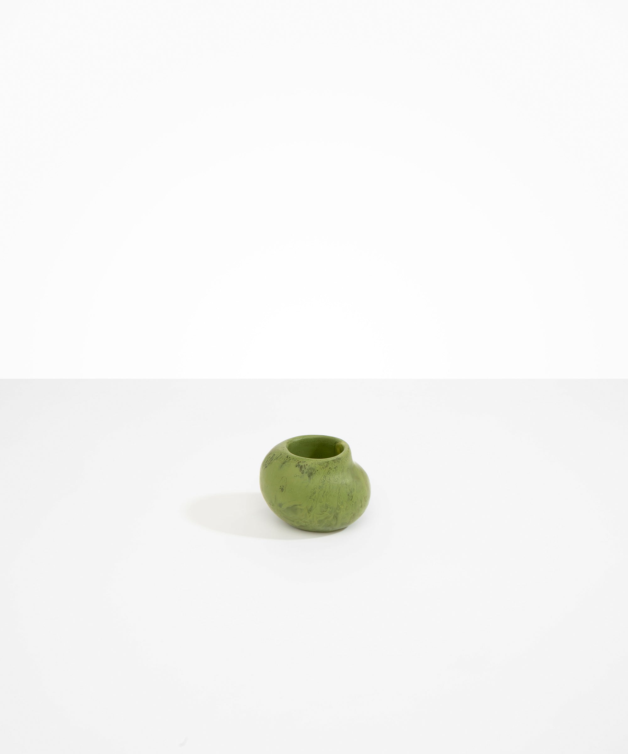 Dinosaur Designs Small Moss Vase in Olive Colour resin