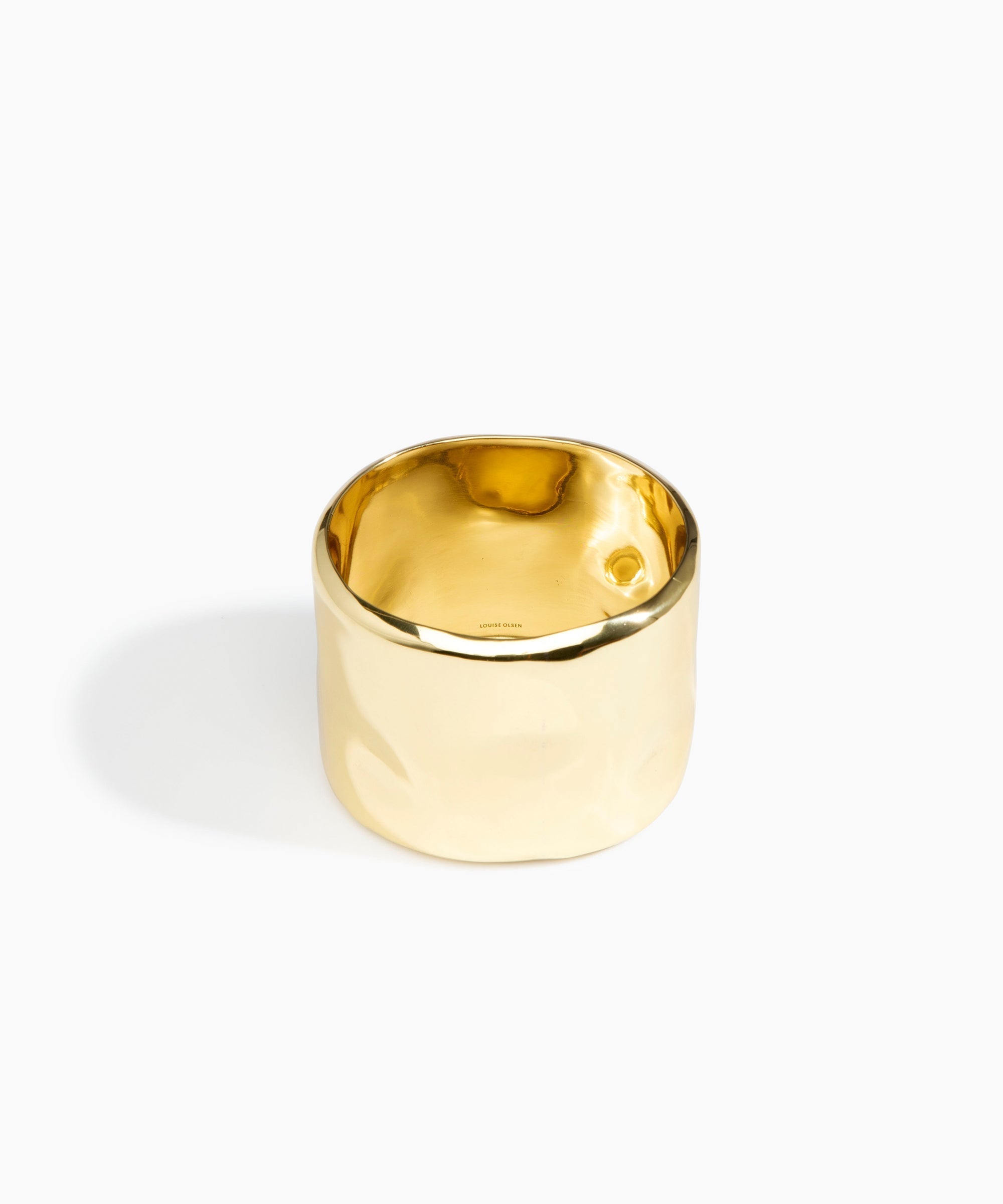Wide Dimpled Bangle