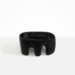 Dinosaur Designs Large Branch Bowl in Black Colour resin.