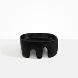 Dinosaur Designs Large Branch Bowl in Black Colour resin.