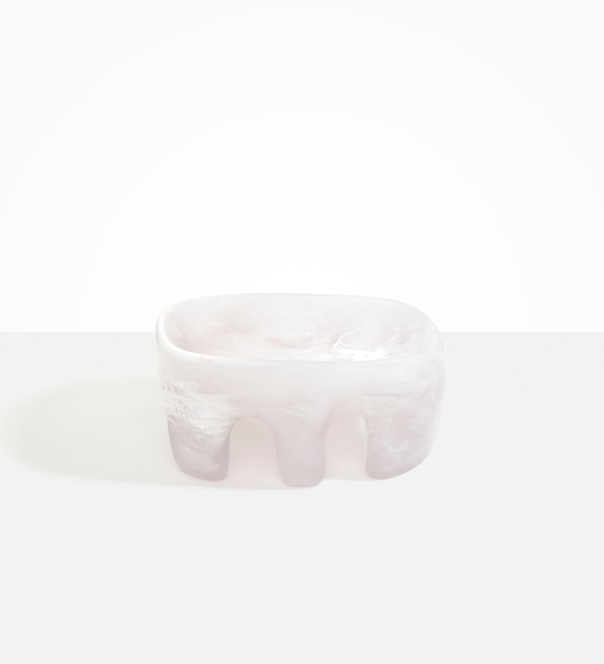 Dinosaur Designs Large Branch Bowl Bowls in Snow Swirl Colour resin